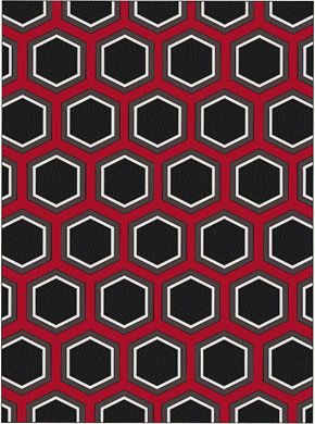 Hexagon schwarz